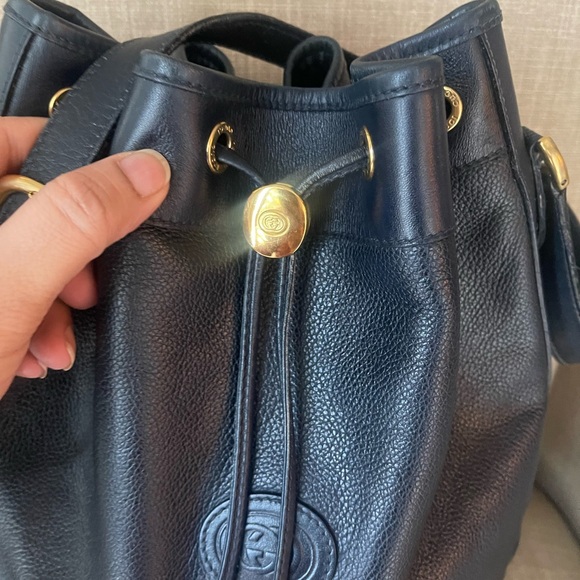 Authentic Gucci v web sherry line leather drawstring bucket bag 001.084.… - Picture 12 of 16